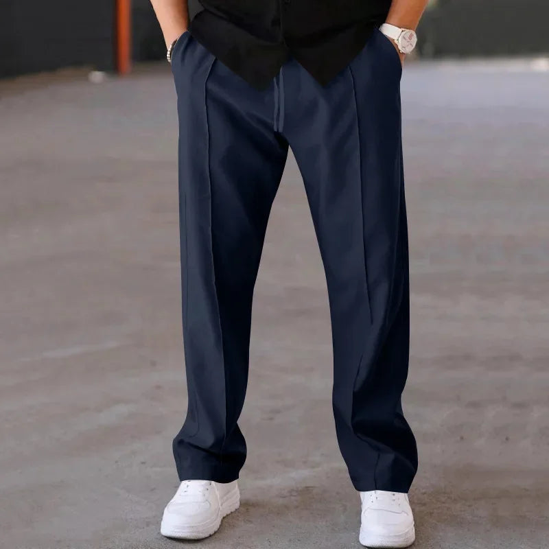 Gerade Hose mit verstellbarem Bund für eleganten Komfort 1