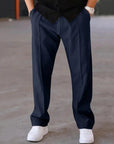 Gerade Hose mit verstellbarem Bund für eleganten Komfort 1
