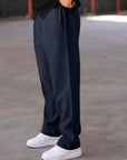 Gerade Hose mit verstellbarem Bund für eleganten Komfort 2
