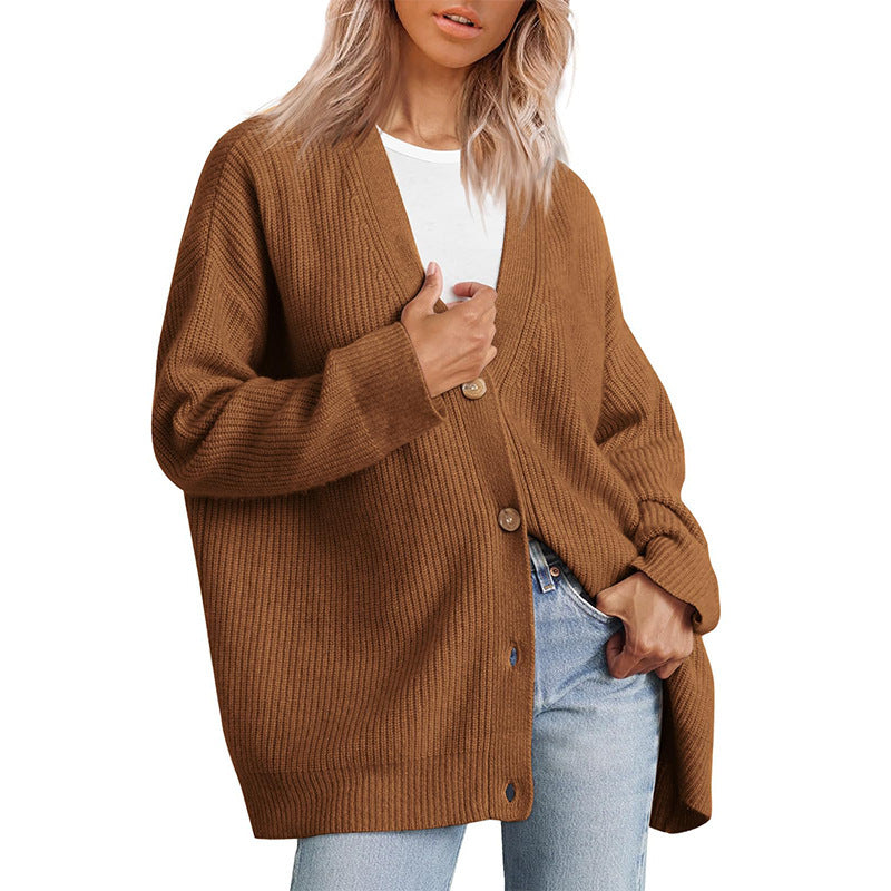 Gestreifte Strickjacke Damen mit entspannter Silhouette 10