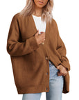 Gestreifte Strickjacke Damen mit entspannter Silhouette 10