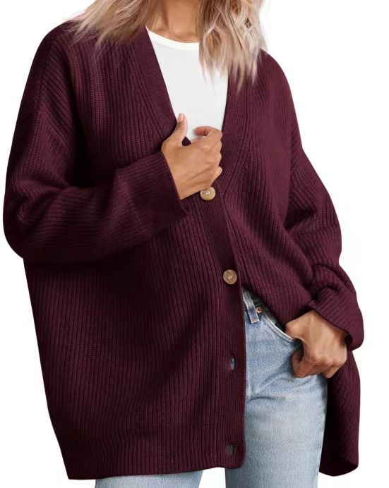 Gestreifte Strickjacke Damen mit entspannter Silhouette 2