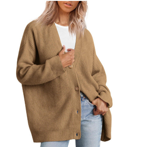 Gestreifte Strickjacke Damen mit entspannter Silhouette 3