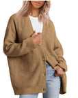 Gestreifte Strickjacke Damen mit entspannter Silhouette 3