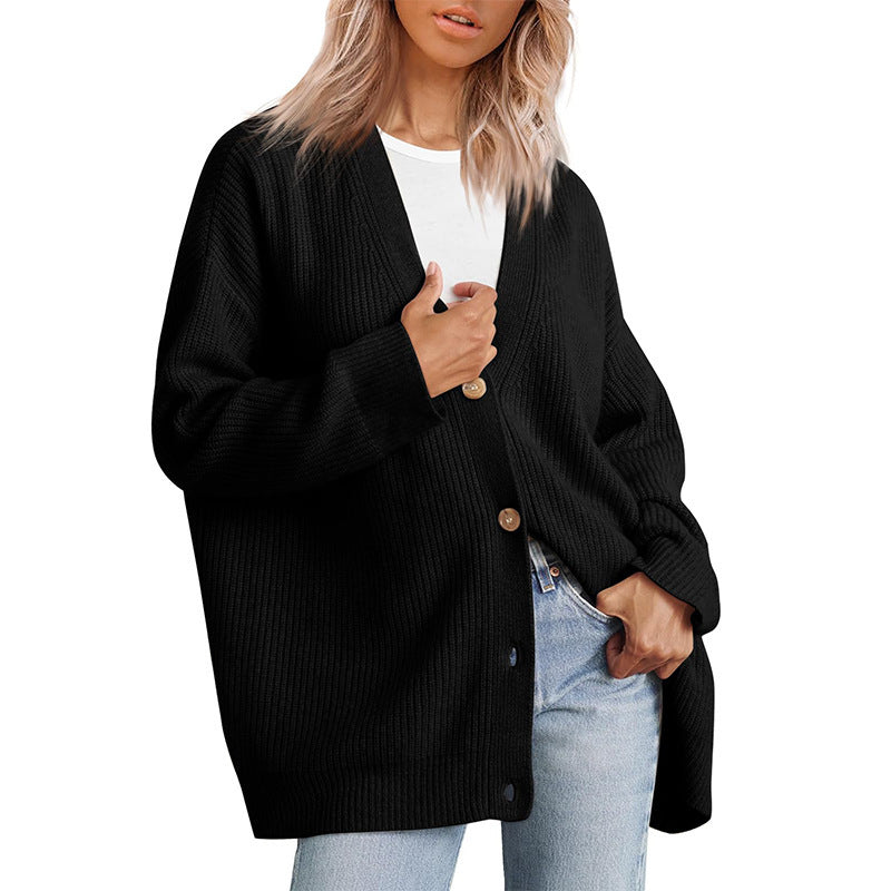 Gestreifte Strickjacke Damen mit entspannter Silhouette 5