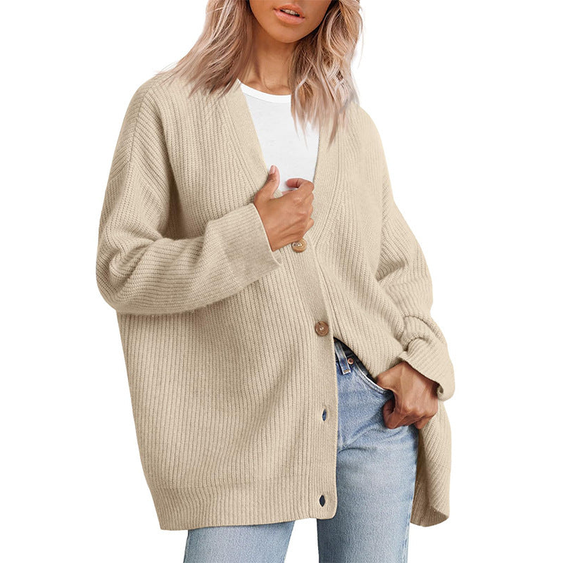 Gestreifte Strickjacke Damen mit entspannter Silhouette 8