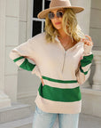 Gestreifter Damenpullover mit Retro-Charme 2