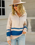 Gestreifter Damenpullover mit Retro-Charme 6