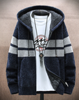 Gestreifter Herren Hoodie für modernen Komfort 1