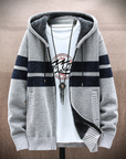 Gestreifter Herren Hoodie für modernen Komfort 2