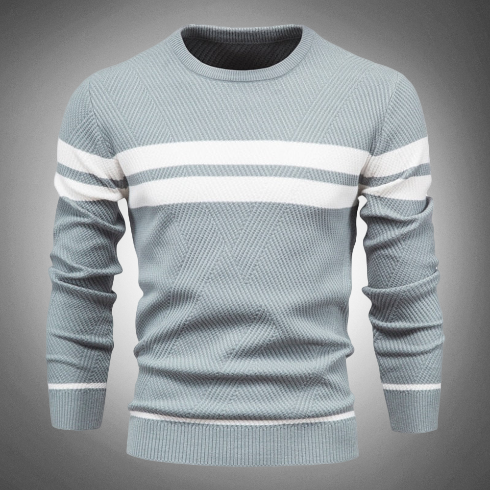 Gestreifter Pullover mit sportlicher Eleganz 0