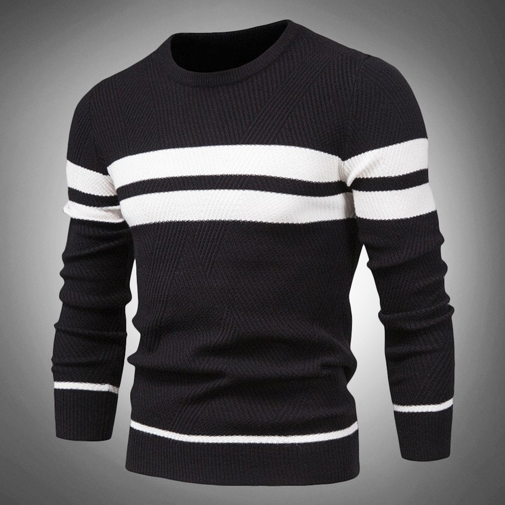 Gestreifter Pullover mit sportlicher Eleganz 3
