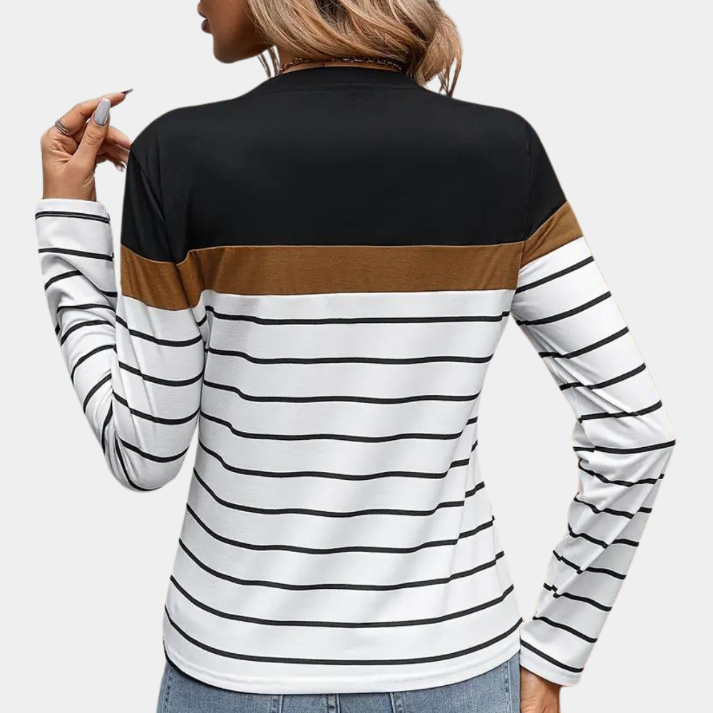 Gestreiftes Damen T-Shirt für femininen Chic 2