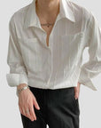 Gestreiftes Shirt mit elegantem Schnitt 0