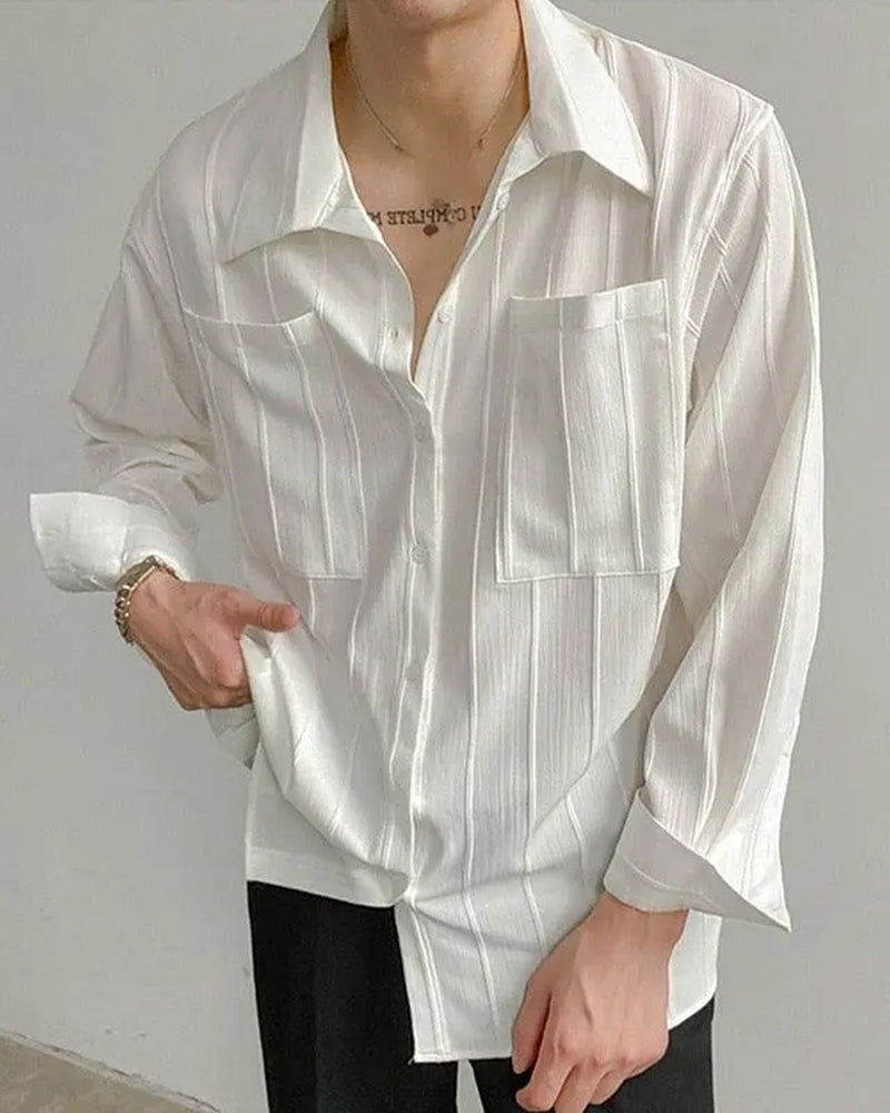 Gestreiftes Shirt mit elegantem Schnitt 1
