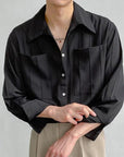 Gestreiftes Shirt mit elegantem Schnitt 3