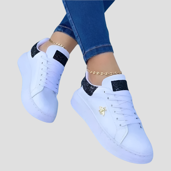 Glitzernde Sneakers aus Metallic-Leder – Bequeme und Stilvolle Turnschuhe für Jeden Anlass 1