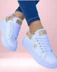 Glitzernde Sneakers aus Metallic-Leder – Bequeme und Stilvolle Turnschuhe für Jeden Anlass 3