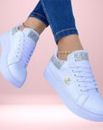 Glitzernde Sneakers aus Metallic-Leder – Bequeme und Stilvolle Turnschuhe für Jeden Anlass 4