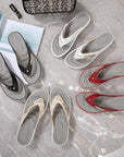 Glitzernde Sommerschuhe mit femininer Note 1