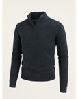 Halbarm Pullover mit modernem Reißverschluss 0