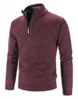 Halbarm Pullover mit modernem Reißverschluss 1