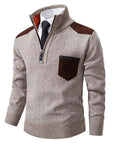 Halbzip Pullover mit modernem Akzent 0