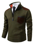 Halbzip Pullover mit modernem Akzent 1