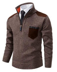 Halbzip Pullover mit modernem Akzent 2