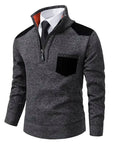 Halbzip Pullover mit modernem Akzent 3