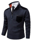 Halbzip Pullover mit modernem Akzent 5
