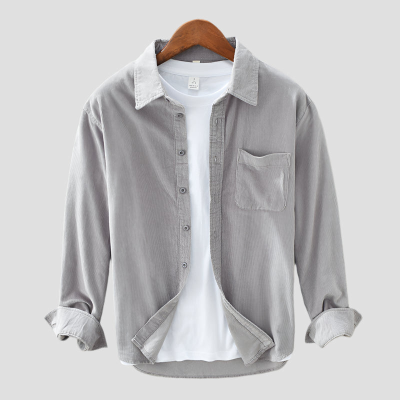 Herren Retro Cordhemd aus hochwertigem Cordstoff – Stilvolles Design für jeden Anlass 1
