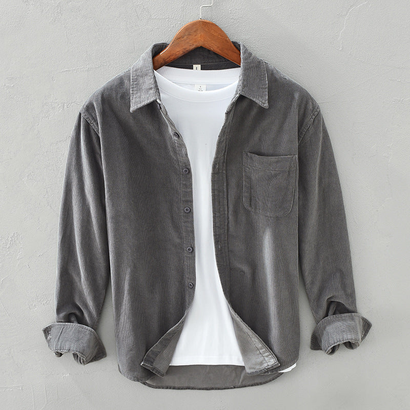 Herren Retro Cordhemd aus hochwertigem Cordstoff – Stilvolles Design für jeden Anlass 2