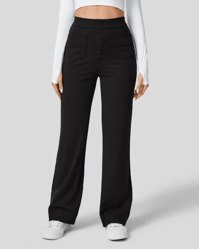 Hoch Taillierte Hose für Elegante Silhouette 0