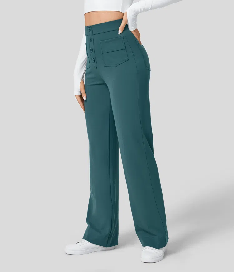 Hoch Taillierte Hose für Elegante Silhouette 3