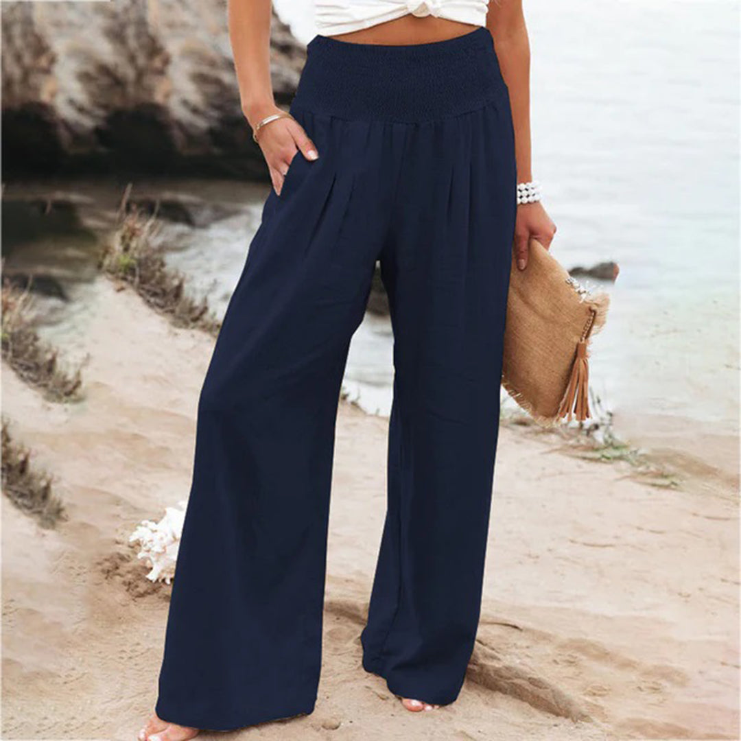Hoch Taillierte Plisseehose für Femininen Chic 5