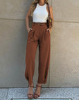 Hoch taillierte Hose mit eleganter Silhouette 1