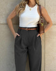 Hoch taillierte Hose mit eleganter Silhouette 2