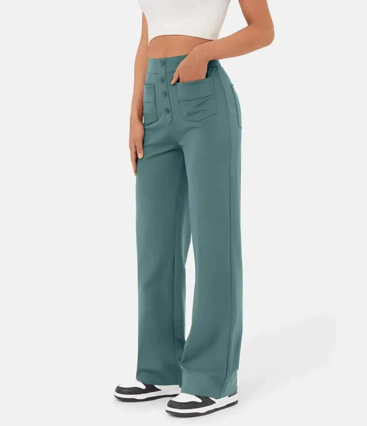 Hochtaillierte Weitbeinhose für elegante Anlässe 2