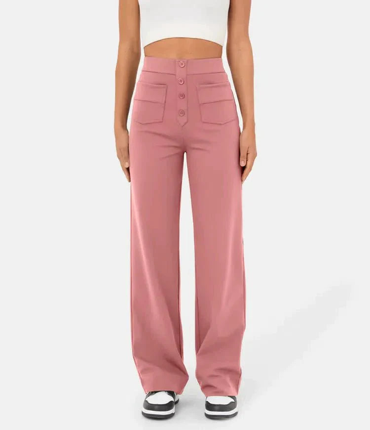 Hochtaillierte Weitbeinhose für elegante Anlässe 3