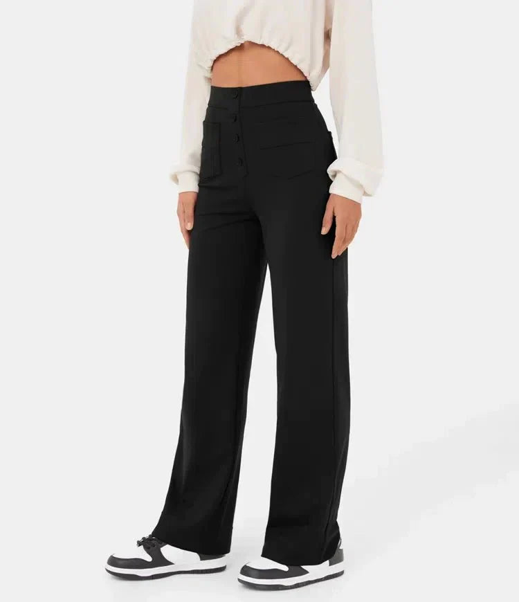 Hochtaillierte Weitbeinhose für elegante Anlässe 6