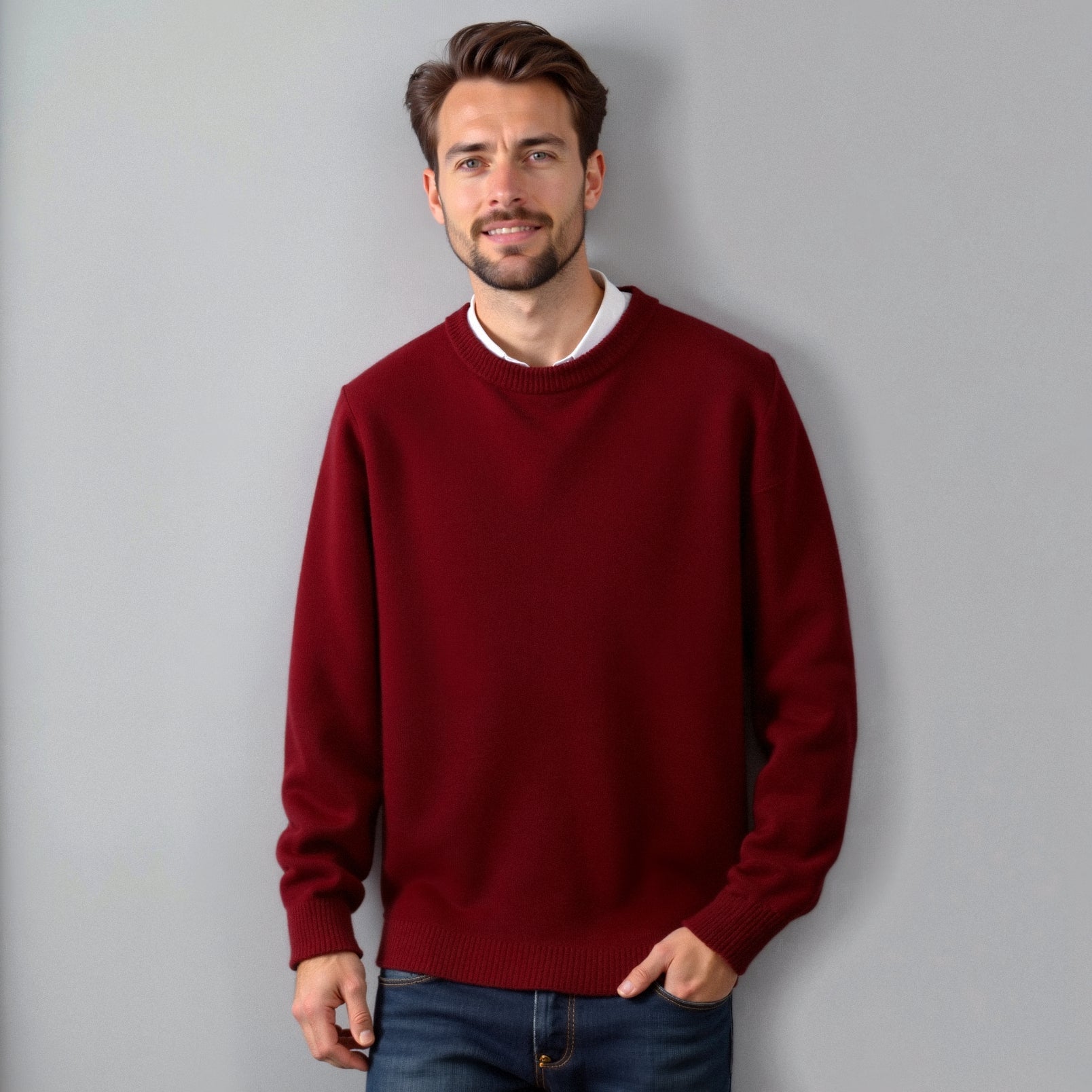 Jonas | Herren Strickpullover Rundhals Grobstrick 5