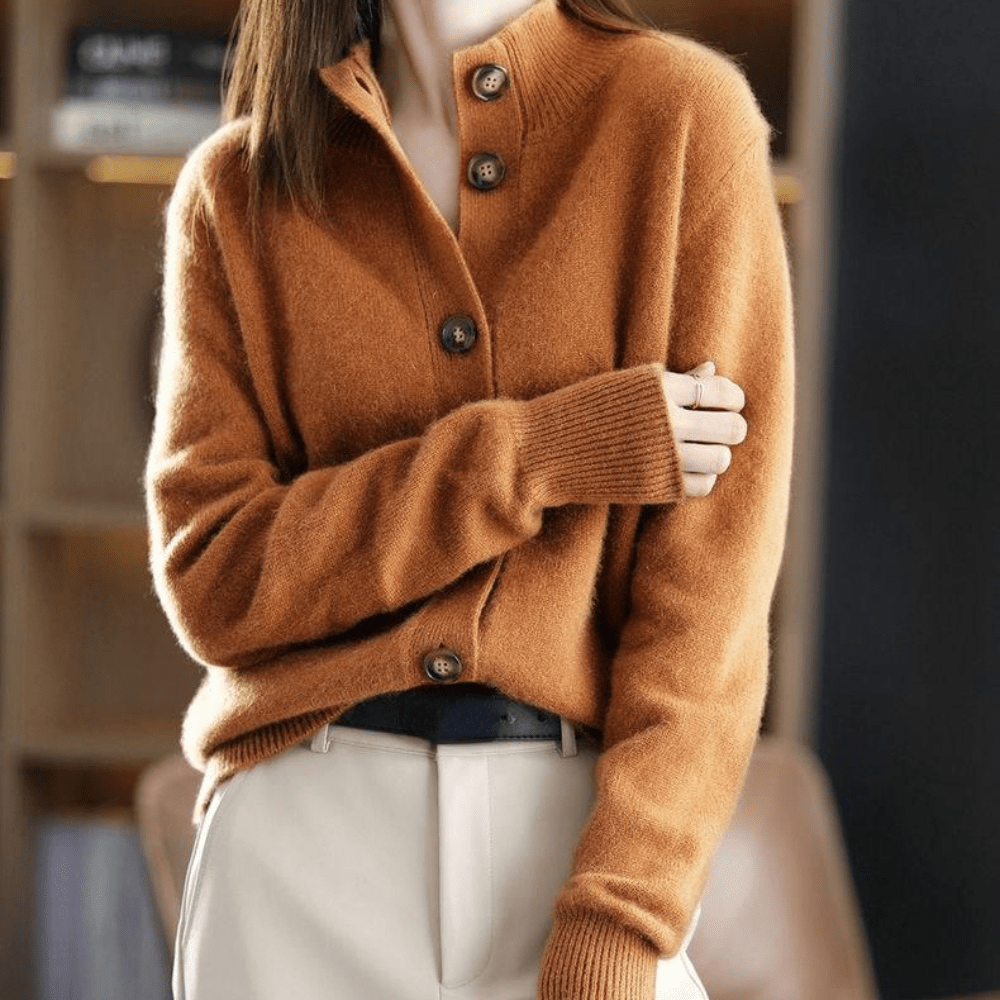 Klassische Strickjacke mit elegantem Reverskragen 5