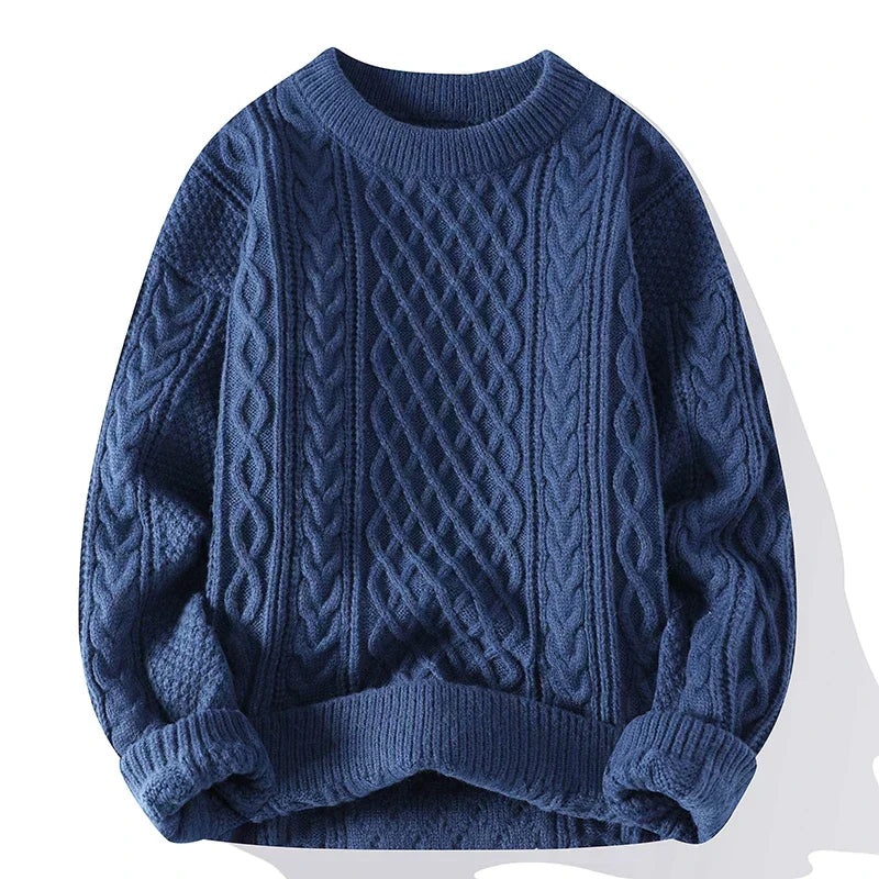 Klassischer Pullover mit Kabelstrick für Eleganz 0