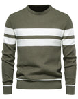 Klassischer Streifenpullover mit Elegantem Rundhalsausschnitt 0
