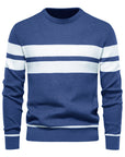 Klassischer Streifenpullover mit Elegantem Rundhalsausschnitt 10