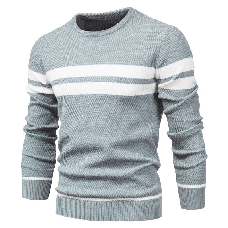 Klassischer Streifenpullover mit Elegantem Rundhalsausschnitt 2