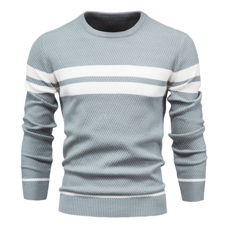 Klassischer Streifenpullover mit Elegantem Rundhalsausschnitt 3