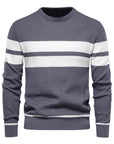 Klassischer Streifenpullover mit Elegantem Rundhalsausschnitt 8