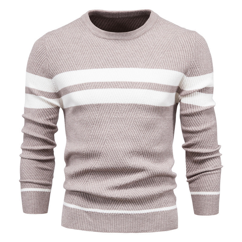 Klassischer Streifenpullover mit Elegantem Rundhalsausschnitt 9